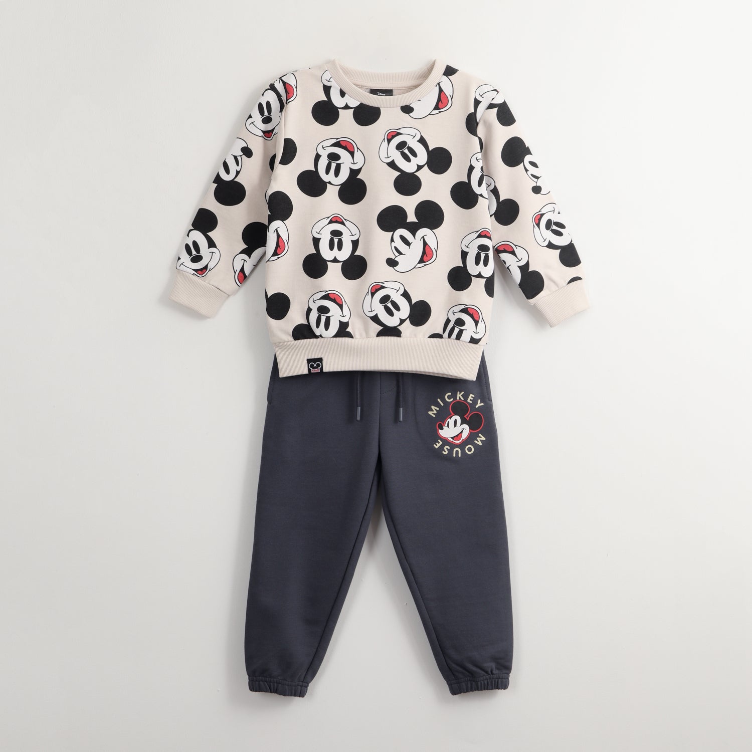 Conjunto Buzo Niño Mickey Happy Gris Disney