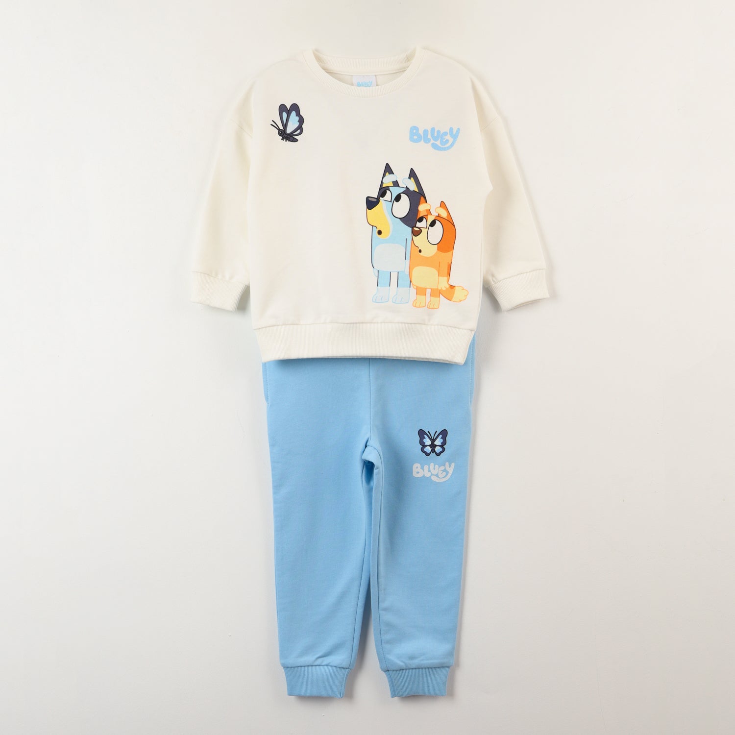 Conjunto Buzo Niña Butterfly Beige Bingo Y Bluey