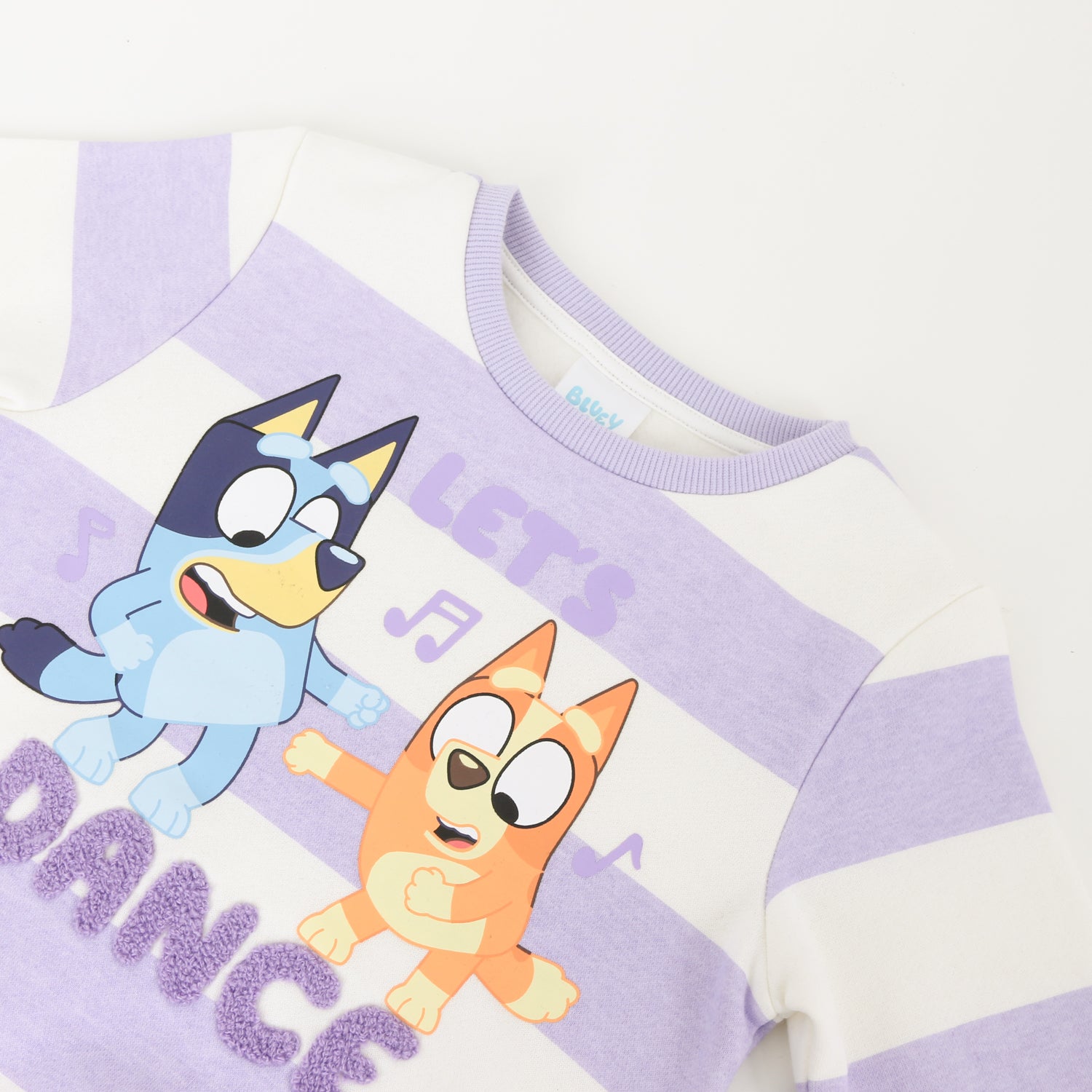 Conjunto Buzo Niña Rayas Lets Dance Morado Bingo & Bluey - Buzos Chile | The Brands Club cl