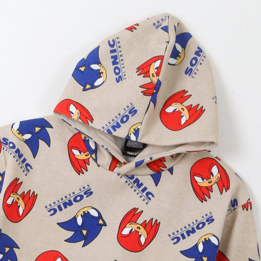 Conjunto Buzo Niño Full Print Sonic & Nuckles Beige Sonic - Buzos Chile | The Brands Club cl