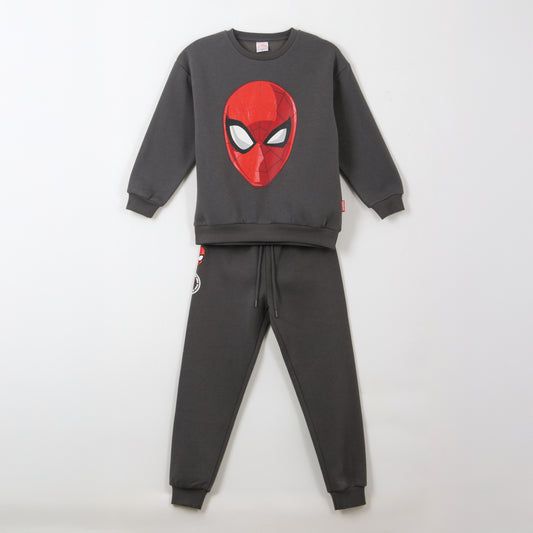 Conjunto Buzo Niño Spiderman Face Gris Marvel - Buzos Chile | The Brands Club cl
