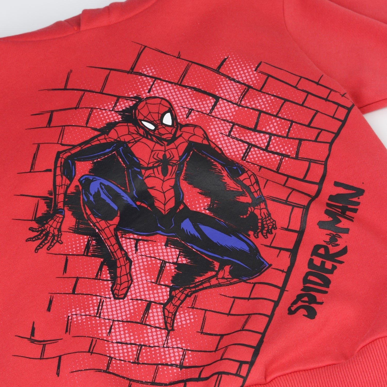 Conjunto Buzo Niño Spiderman On Wall Rojo Marvel - Buzos Chile | The Brands Club cl