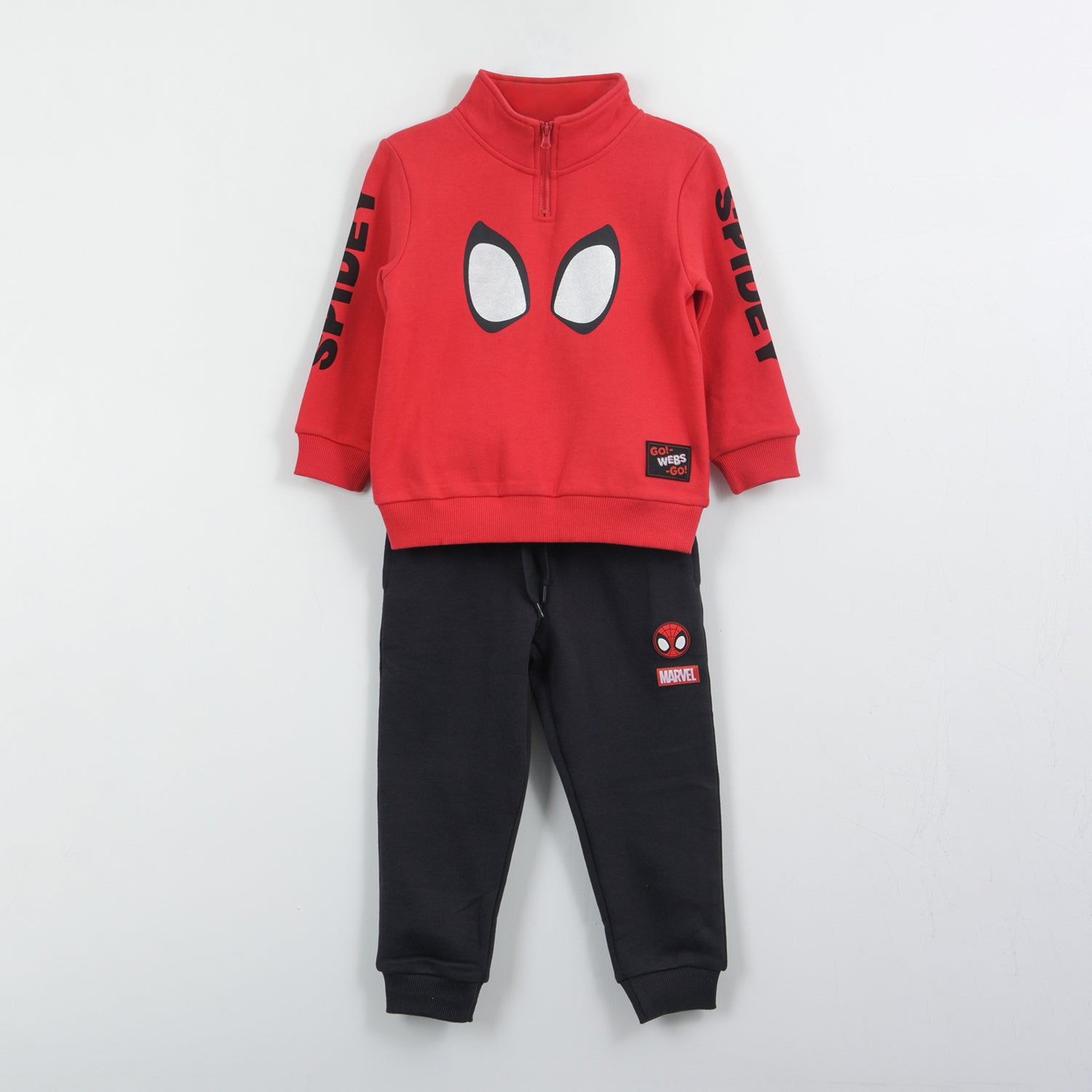 Conjunto Buzo Niño Print Spiderman Ojos Rojo Marvel - Buzos Chile | The Brands Club cl