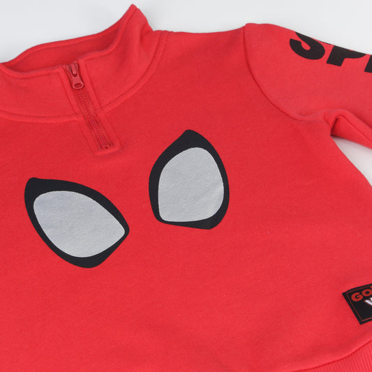 Conjunto Buzo Niño Print Spiderman Ojos Rojo Marvel - Buzos Chile | The Brands Club cl