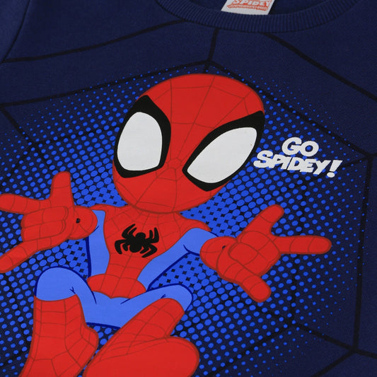 Conjunto Buzo Niño Print Go Spidey Azul Marvel - Buzos Chile | The Brands Club cl