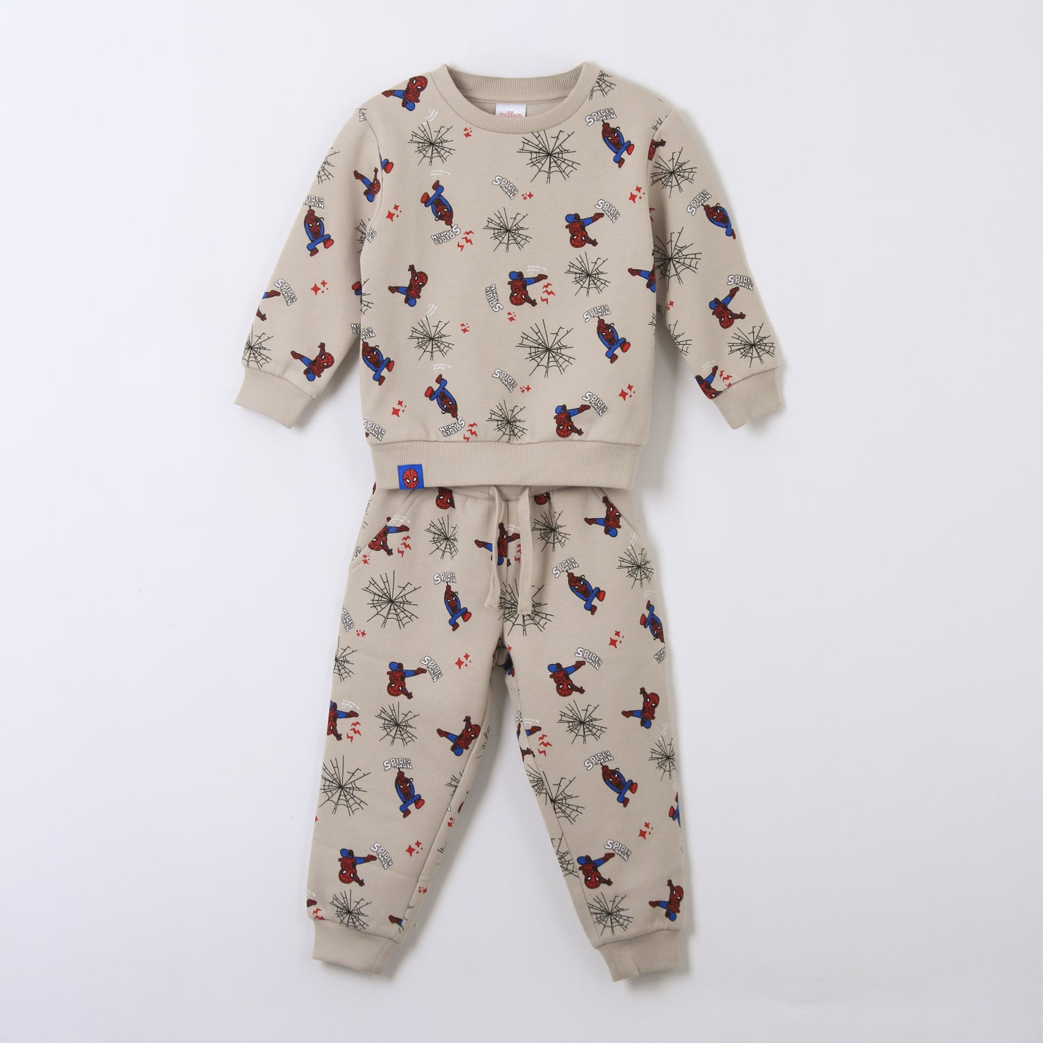 Conjunto Buzo Niño Full Print Spiderman Beige Marvel - Buzos Chile | The Brands Club cl