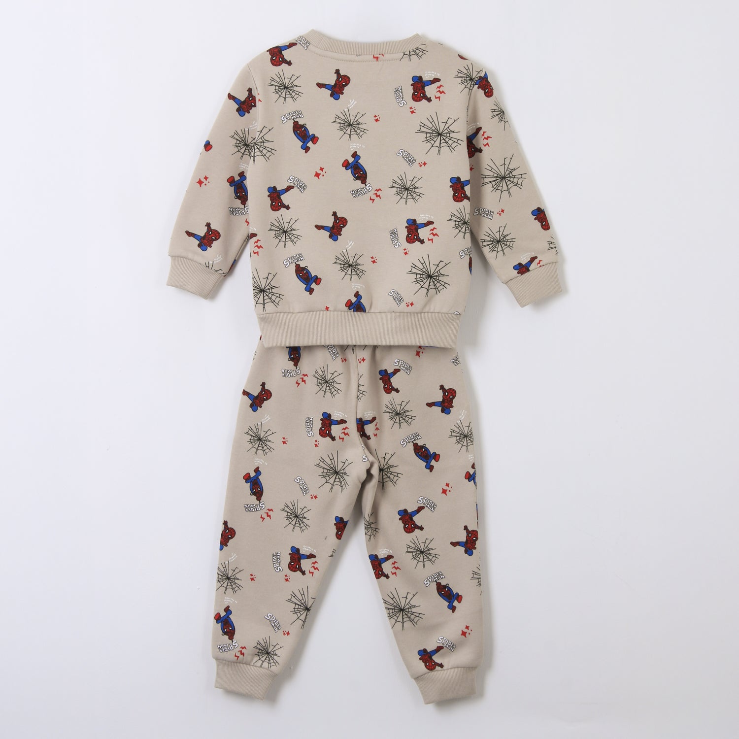 Conjunto Buzo Niño Full Print Spiderman Beige Marvel - Buzos Chile | The Brands Club cl