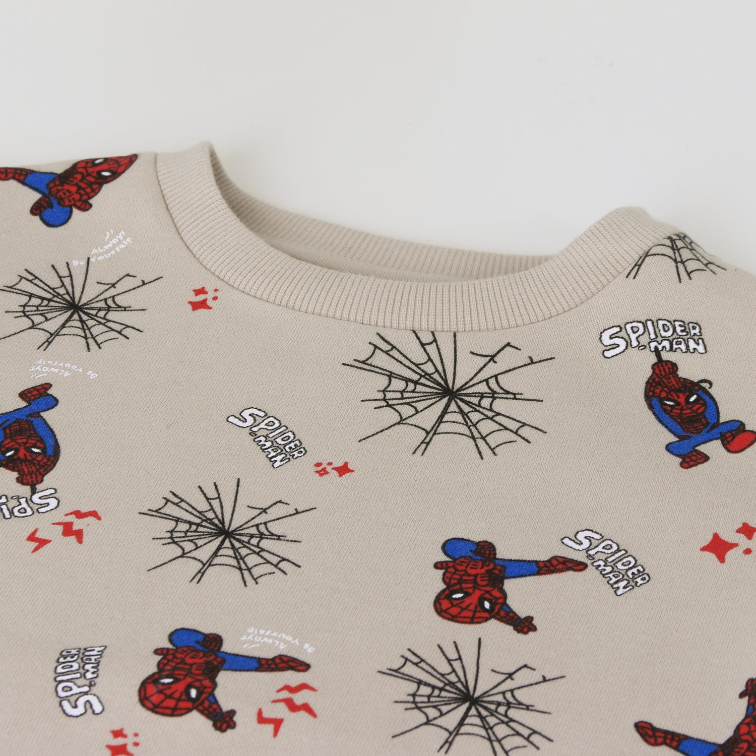 Conjunto Buzo Niño Full Print Spiderman Beige Marvel - Buzos Chile | The Brands Club cl