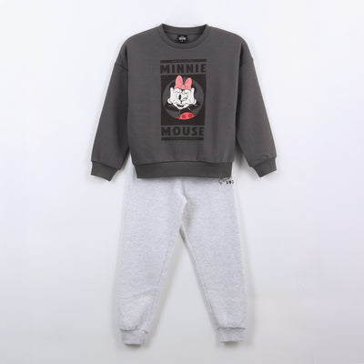 Conjunto Buzo Niña Vuelos Minnie Mouse Gris Disney