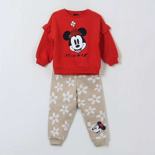 Conjunto Buzo Niña Vuelos Minnie Rojo Disney - Buzos Chile | The Brands Club cl