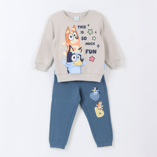 Conjunto Buzo Niño Fun Beige Bingo & Bluey - Conjuntos Chile | The Brands Club cl