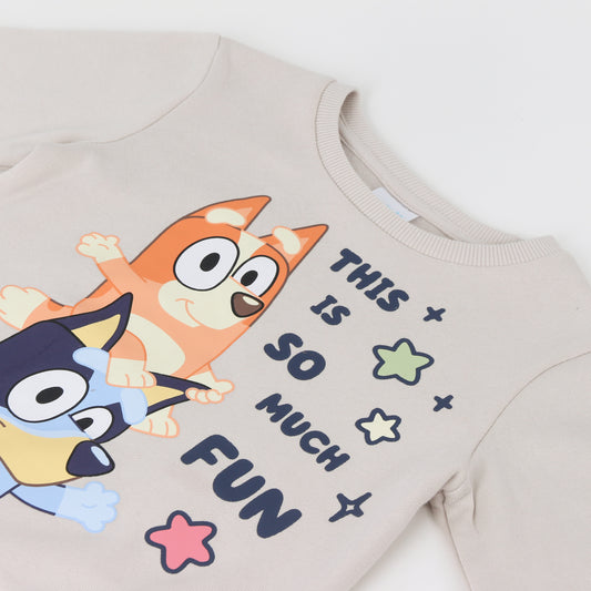 Conjunto Buzo Niño Fun Beige Bingo & Bluey - Conjuntos Chile | The Brands Club cl