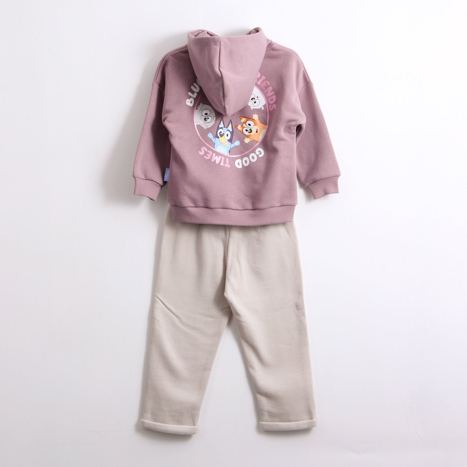 Conjunto Buzo Niña Hoodie Back Print Morado Bluey - Conjuntos Chile | The Brands Club cl