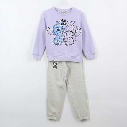 Conjunto Buzo Niña Lilo & Stitch Lila Disney - Conjuntos Chile | The Brands Club cl