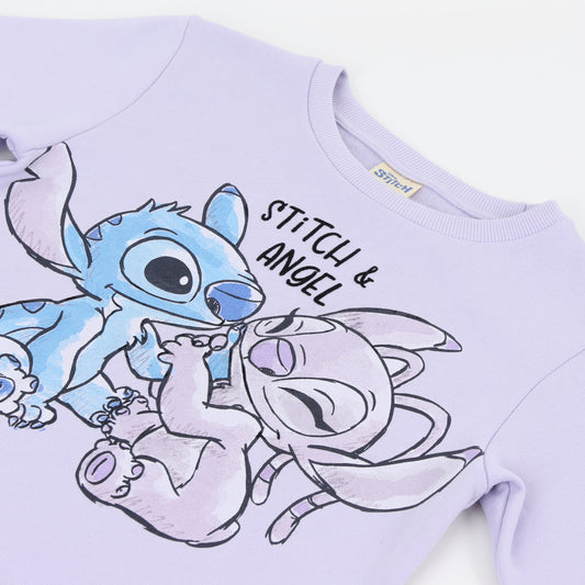 Conjunto Buzo Niña Lilo & Stitch Lila Disney - Conjuntos Chile | The Brands Club cl