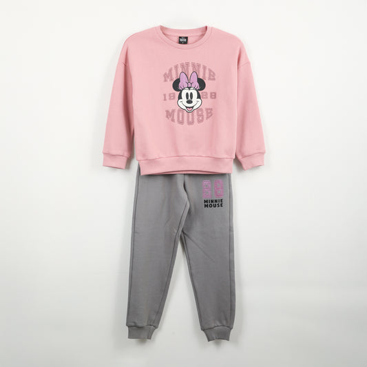 Conjunto Buzo Niña Minnie Rosado Disney - Conjuntos Chile | The Brands Club cl