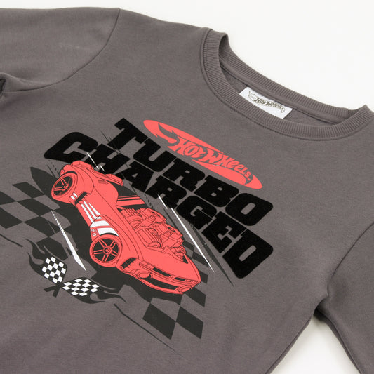 Conjunto Buzo Niño Turbo Charged Gris Hot Wheels - Conjuntos Chile | The Brands Club cl