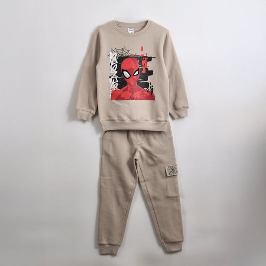 Conjunto Buzo Niño Spider Sense Spiderman Beige Marvel - Conjuntos Chile | The Brands Club cl