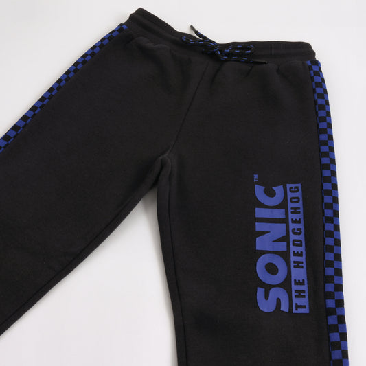 Conjunto Buzo Niño Hoodie Gotta Go Fast Negro Sonic - Conjuntos Chile | The Brands Club cl