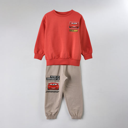 Conjunto Buzo Niño Back Print Cars Rojo Disney - Buzos Chile | The Brands Club cl