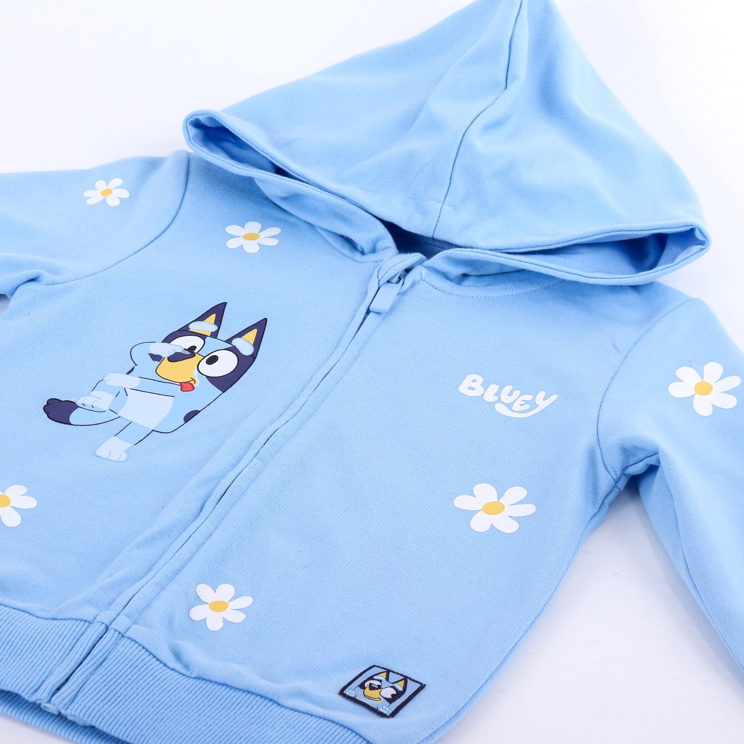 Conjunto Buzo Niña Margaritas Celeste Bluey