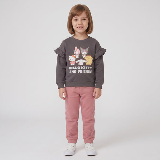 Conjunto Buzo Niña Hello Kitty And Friends Gris - Buzos Chile | The Brands Club cl