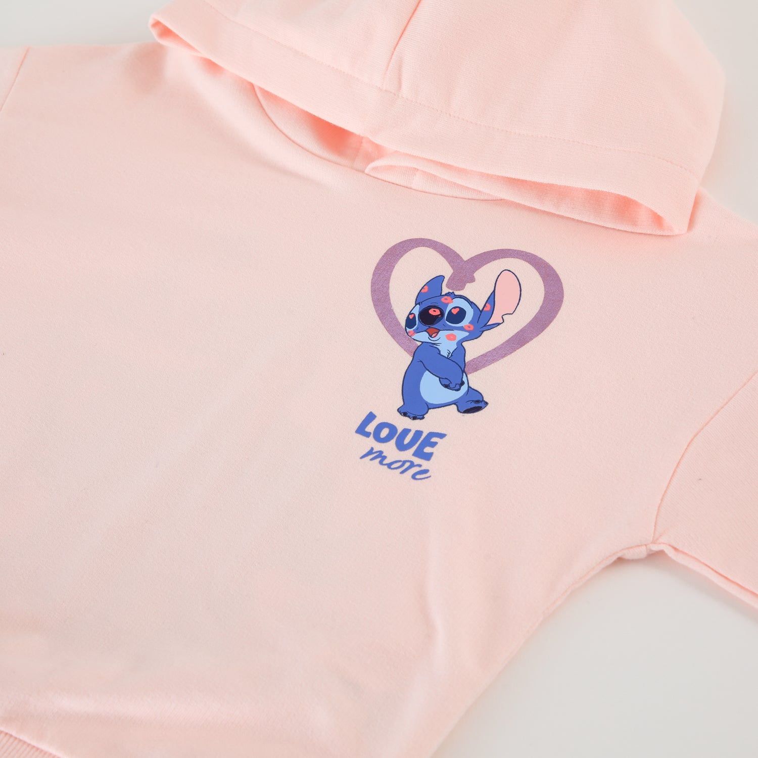 Conjunto Buzo Niña Stitch & Angel Rosado Disney