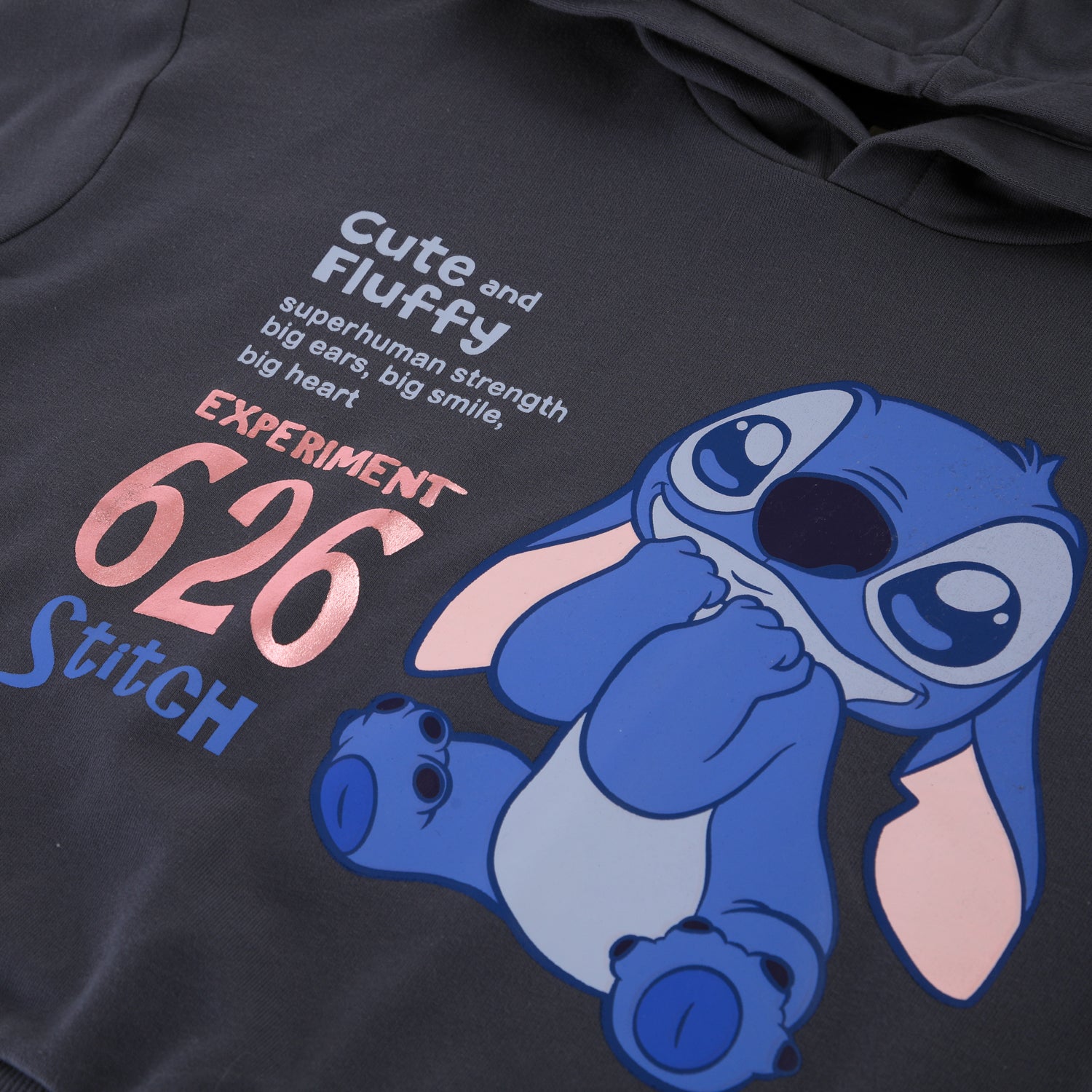 Conjunto Buzo Niña Stitch Gris Disney
