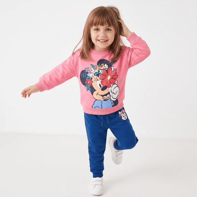 Conjunto Buzo Niña Minnie Disney Rosado