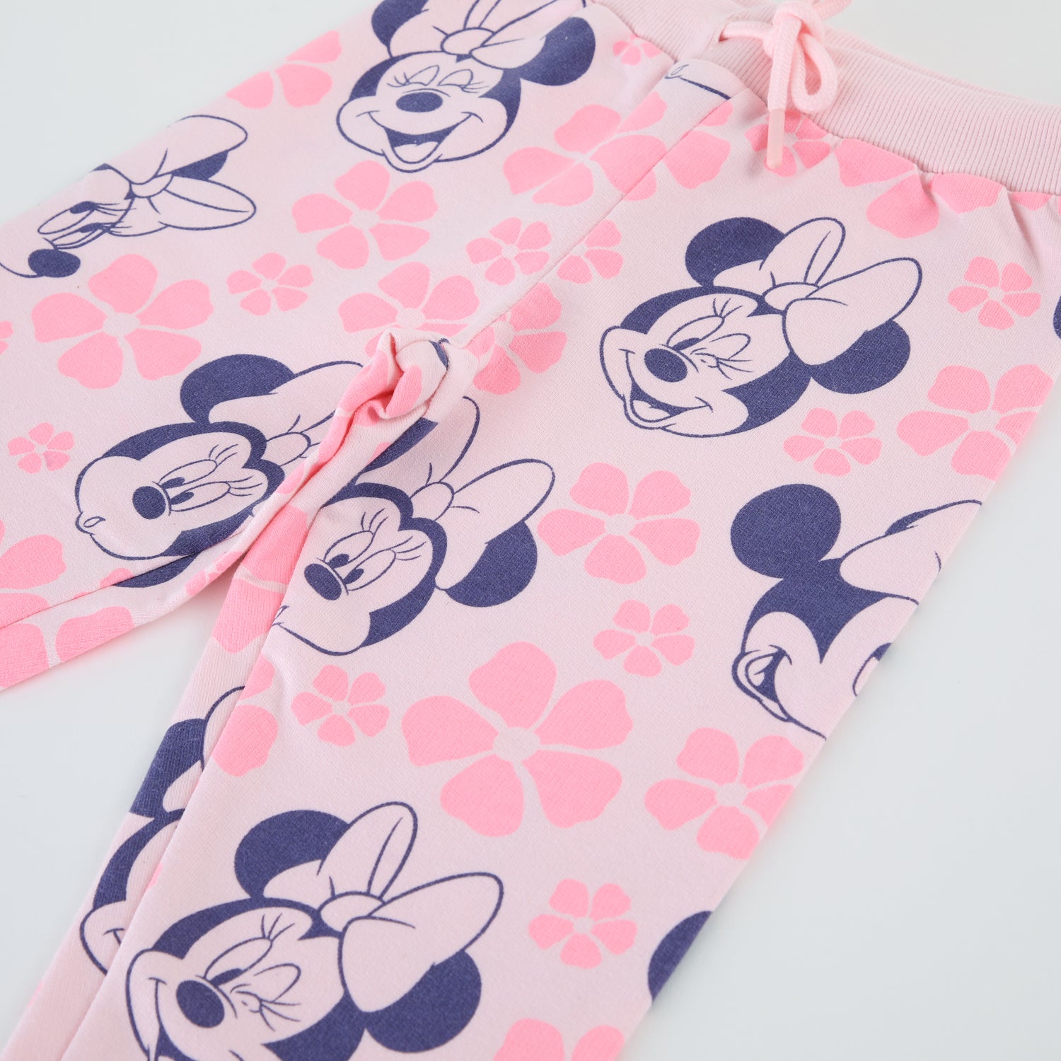 Conjunto Buzo Niña Full Print Flores Minnie Rosado Disney