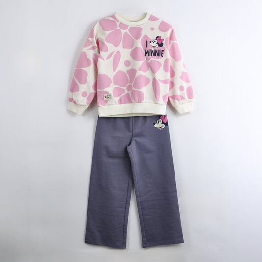 Conjunto Buzo Niña Flores Minnie Blanco Disney - Buzos Chile | The Brands Club cl