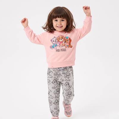 Conjunto Buzo Niña Paw Patrol Personajes Rosado