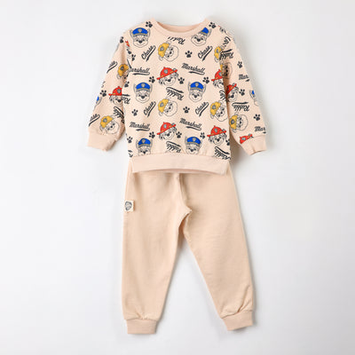 Conjunto Buzo Niño Paw Patrol Full Print Beige