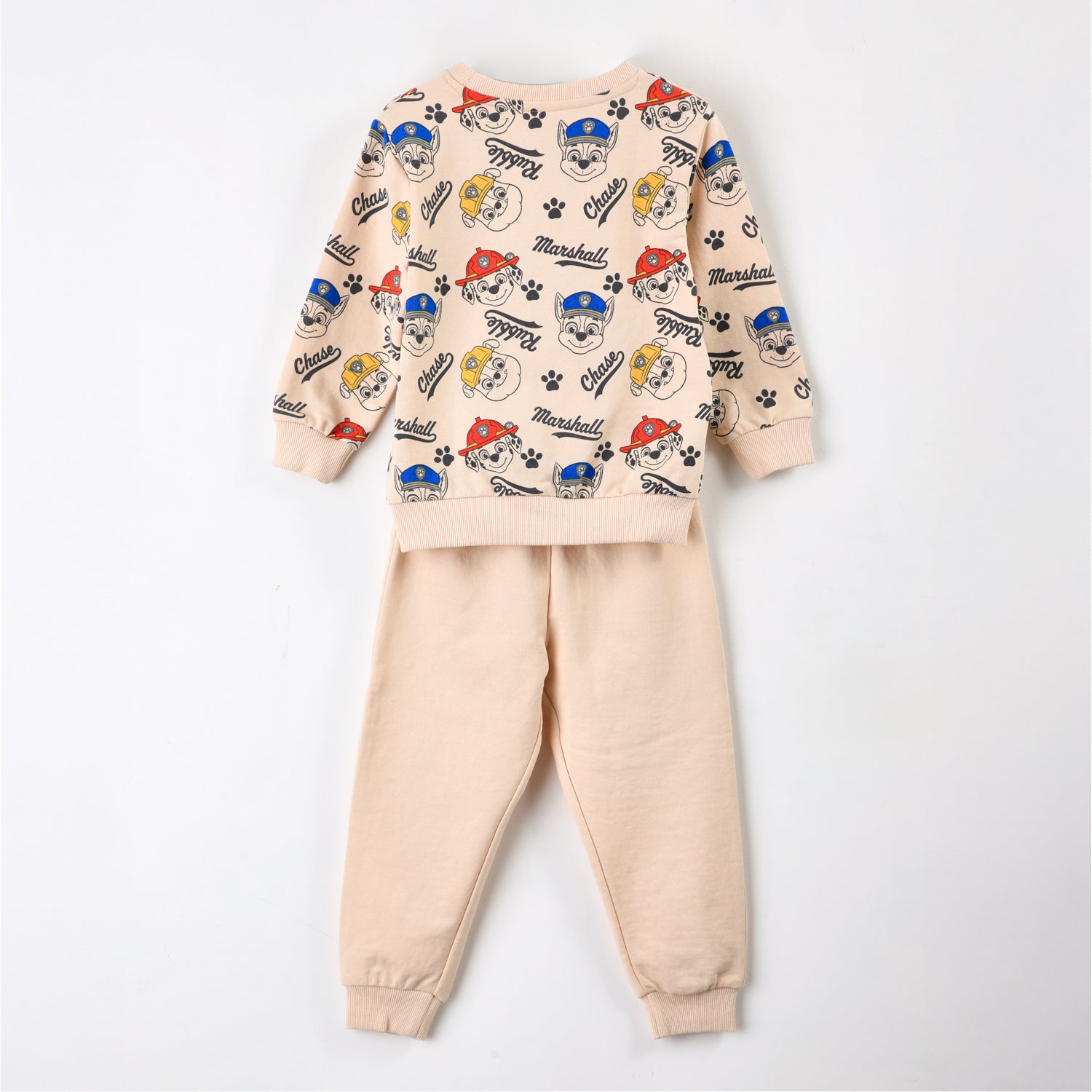 Conjunto Buzo Niño Full Print Beige Paw Patrol