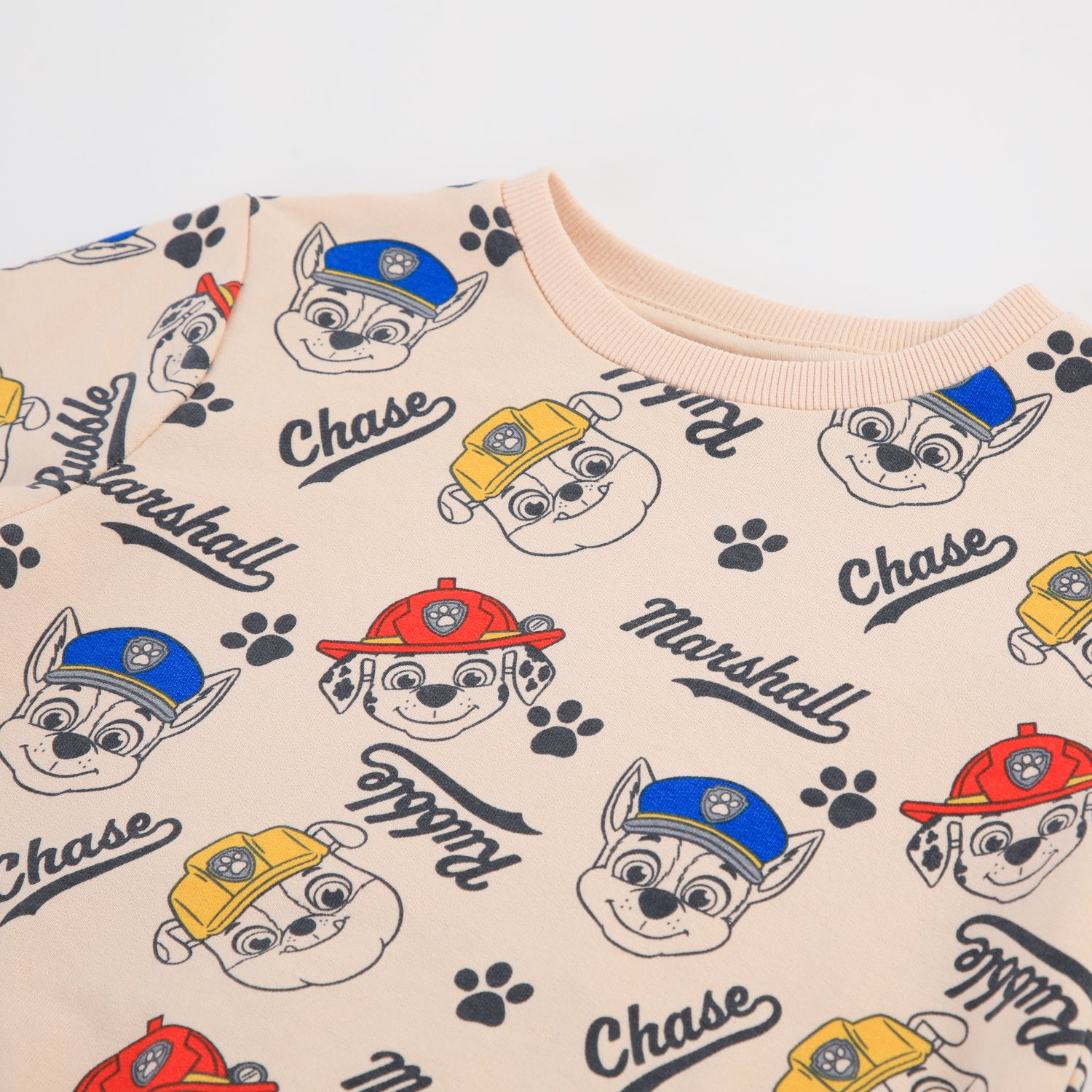 Conjunto Buzo Niño Full Print Beige Paw Patrol