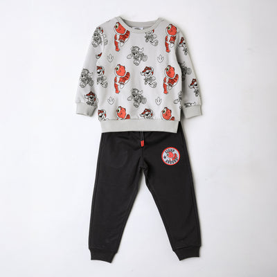 Conjunto Buzo Niño Paw Patrol Full Print Gris