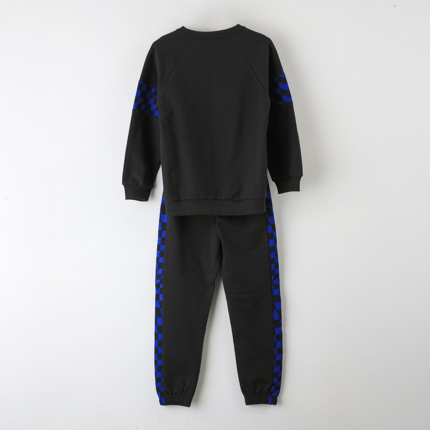 Conjunto Buzo Niño Ajedrez Negro Sonic