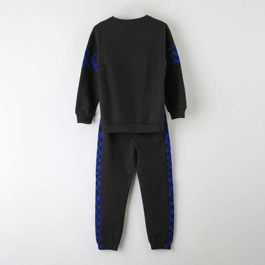 Conjunto Buzo Niño Sonic Ajedrez Negro - Buzos Chile | The Brands Club cl