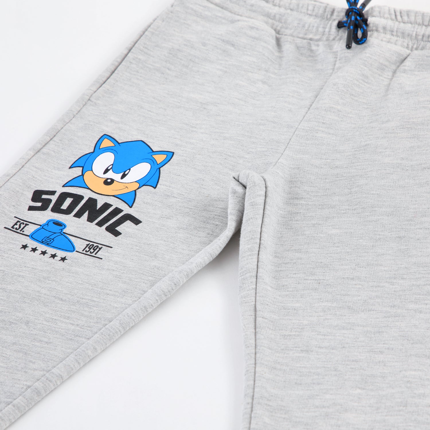 Conjunto Buzo Niño Full Print Gris Sonic