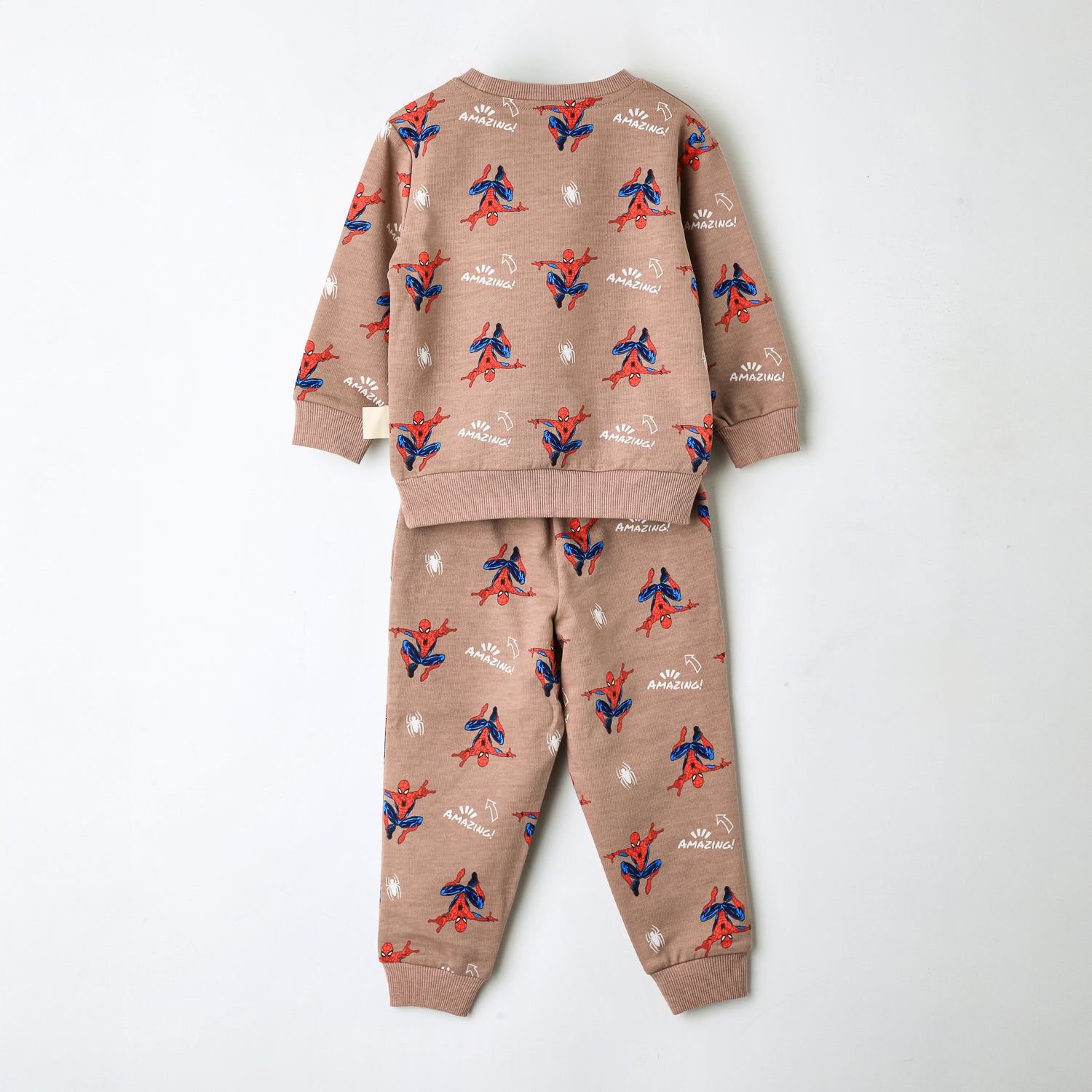 Conjunto Buzo Niño Full Print Spiderman Rosado Marvel