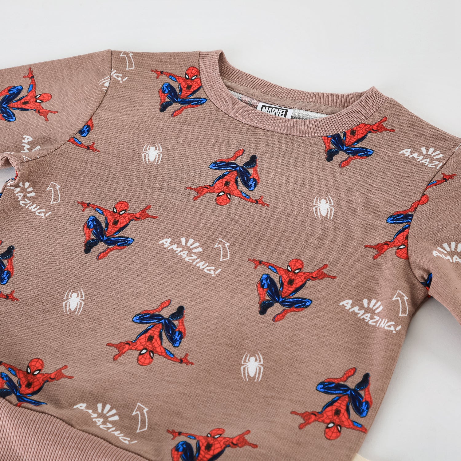 Conjunto Buzo Niño Full Print Spiderman Rosado Marvel