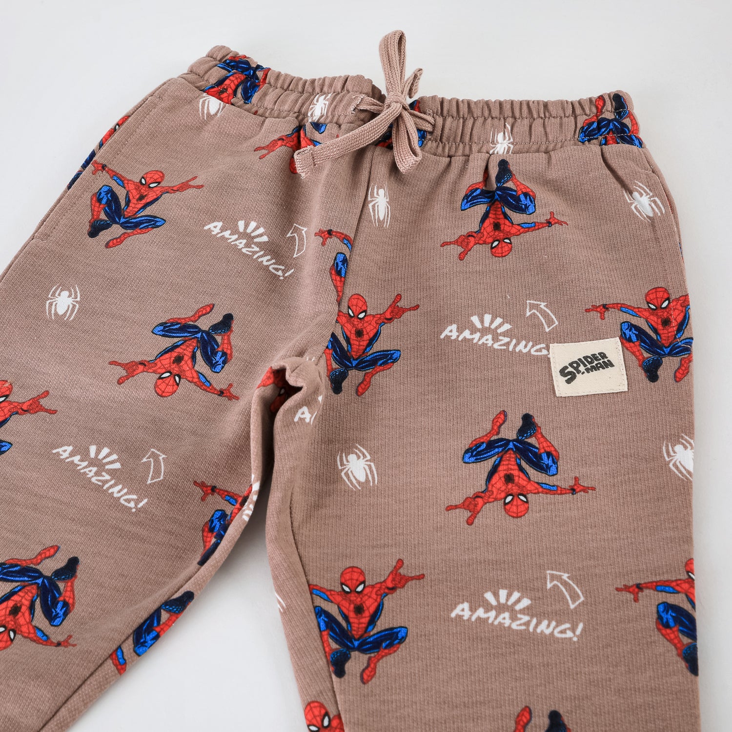Conjunto Buzo Niño Full Print Spiderman Rosado Marvel