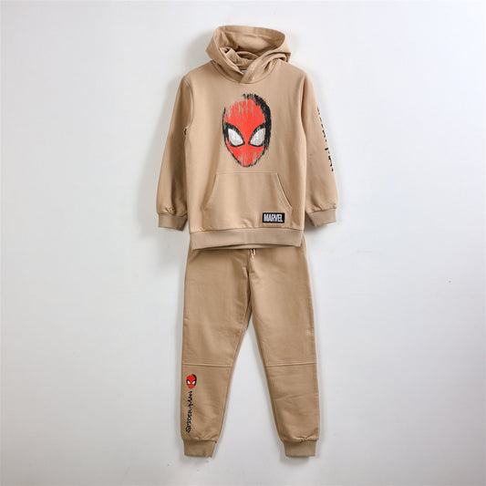 Conjunto Buzo Niño Spiderman Marvel Cara Café - Buzos Chile | The Brands Club cl