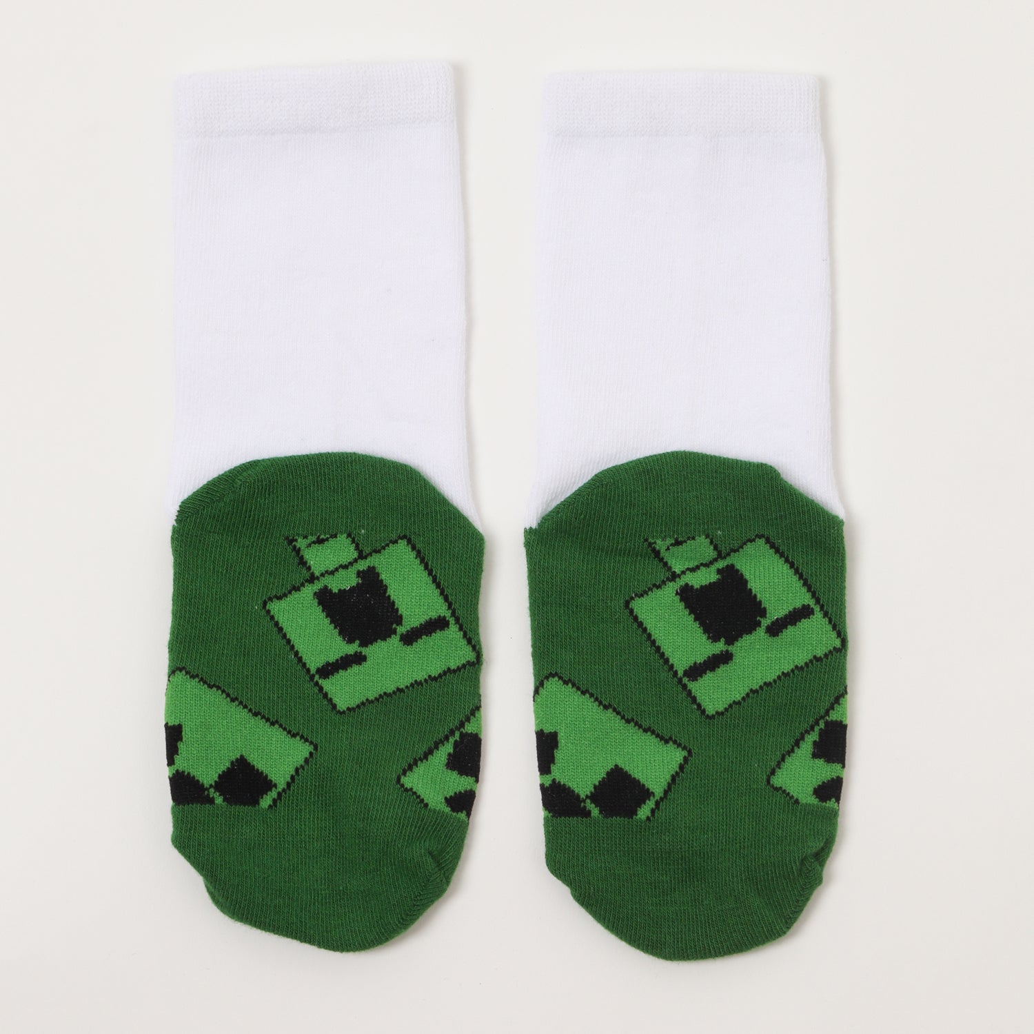 Pack Calcetines Niño Iconos Blanco Minecraft
