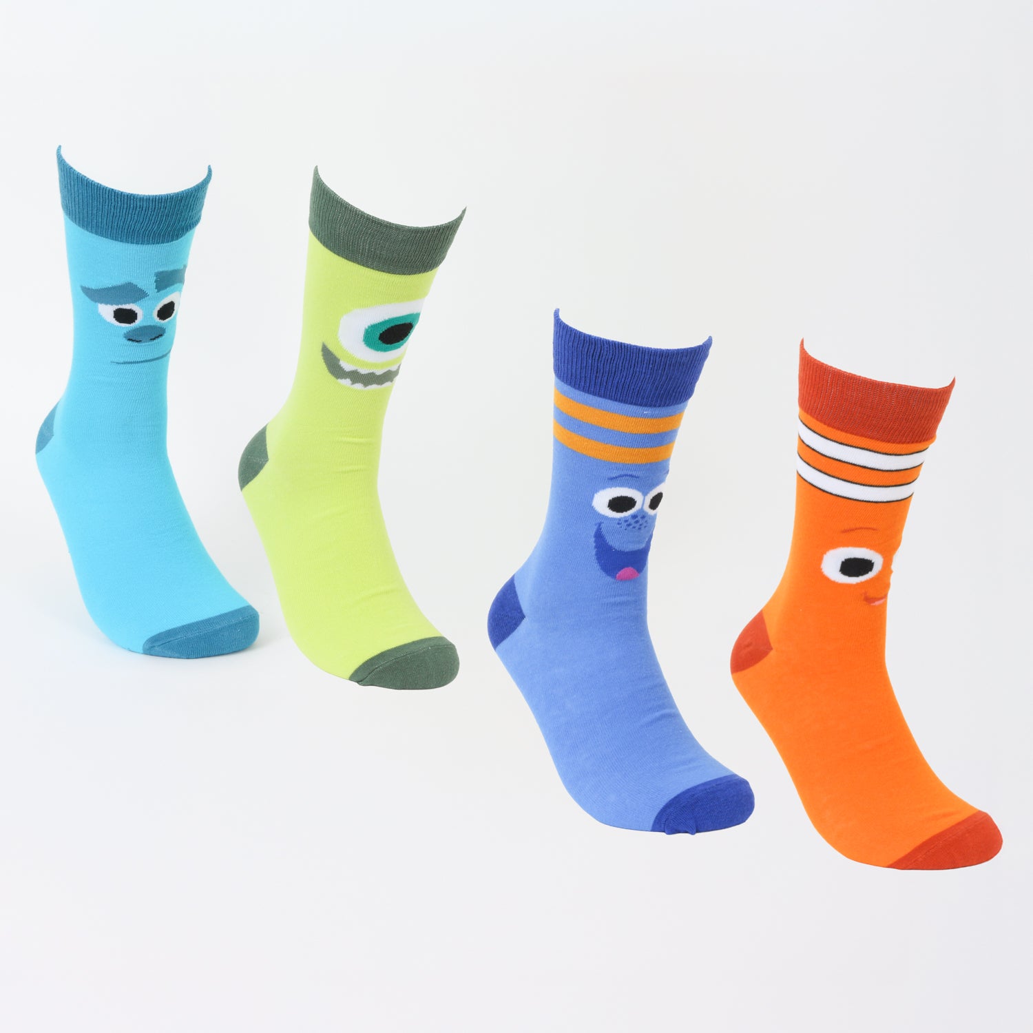 Calcetín Bipack Niño Multicolor Ojos Pixar Disney