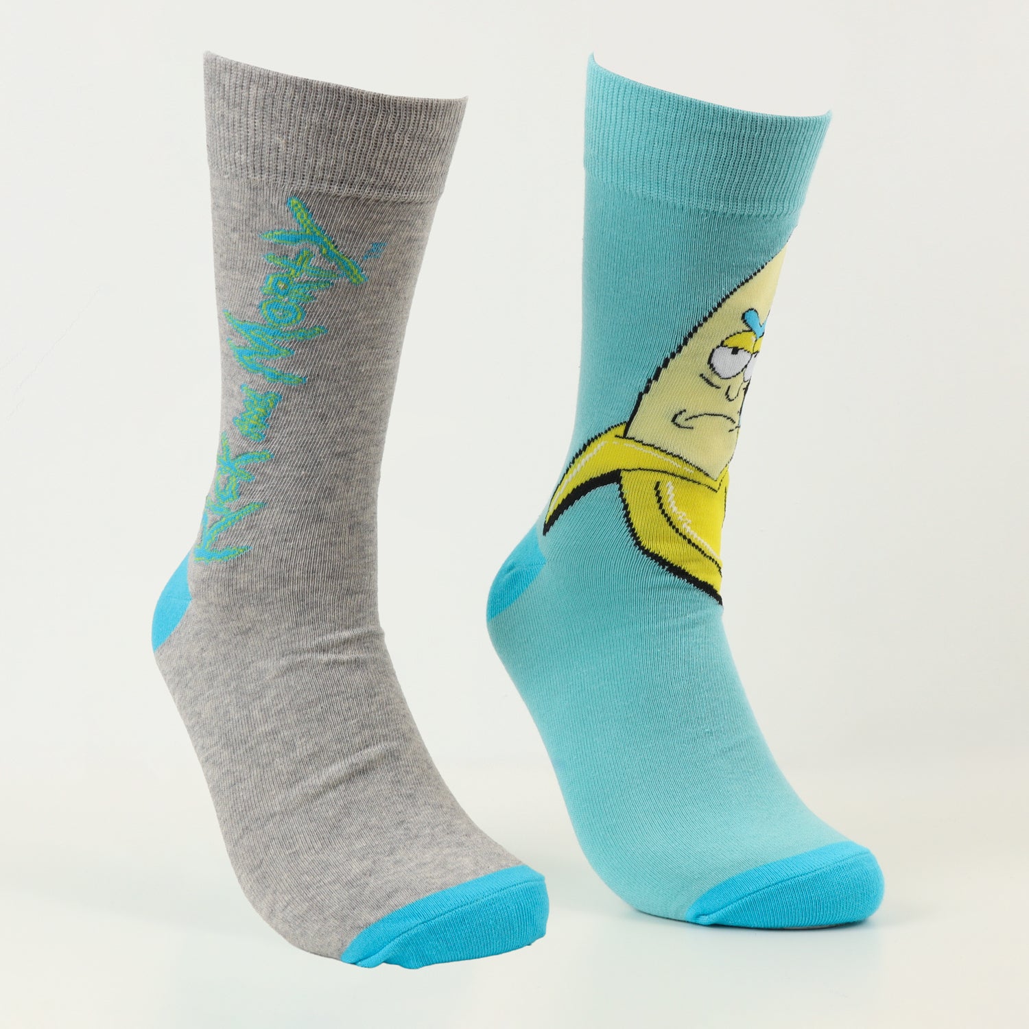 Bipack Calcetín Hombre Celeste Banana Rick and Morty - Calcetines Chile | The Brands Club cl
