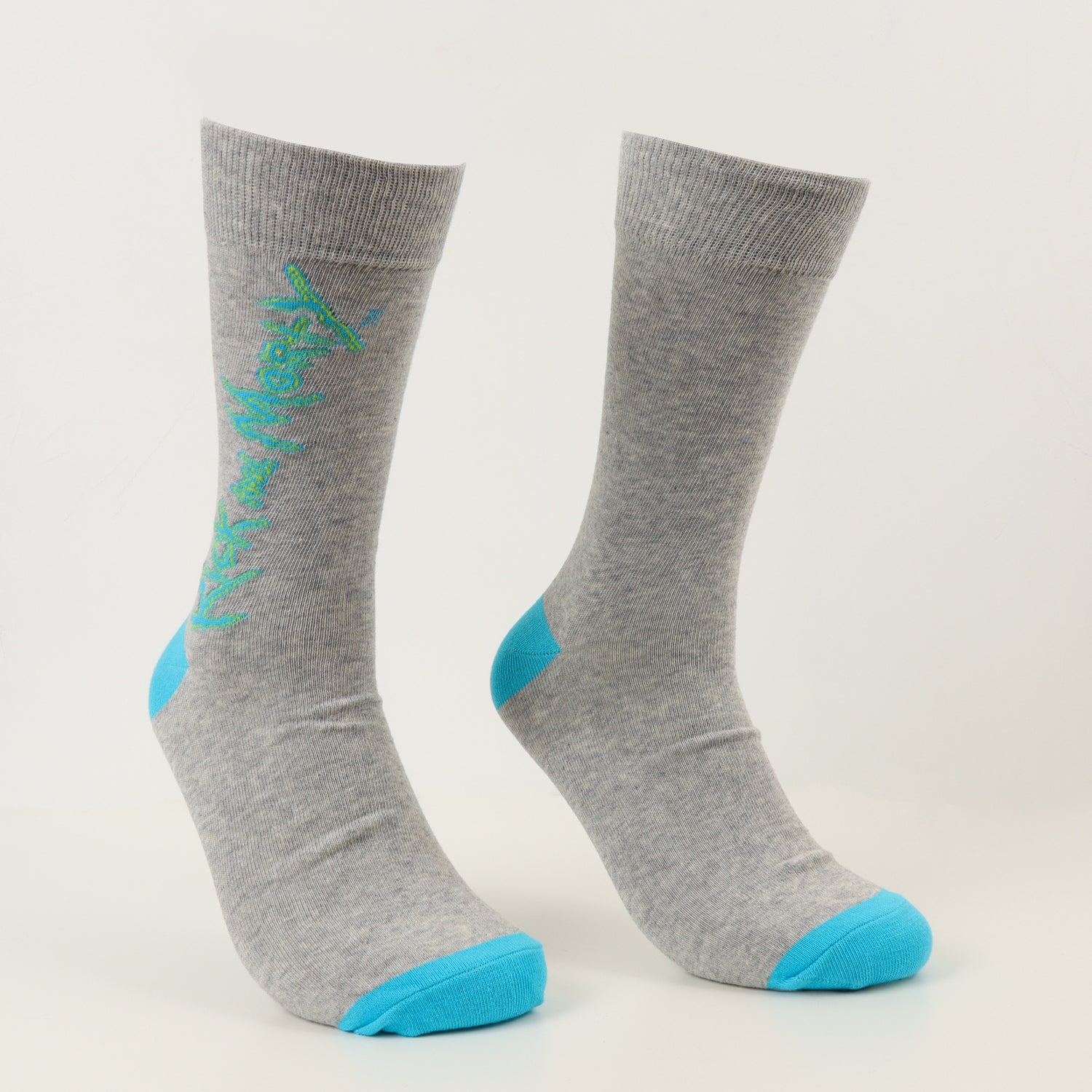 Bipack Calcetín Hombre Celeste Banana Rick and Morty