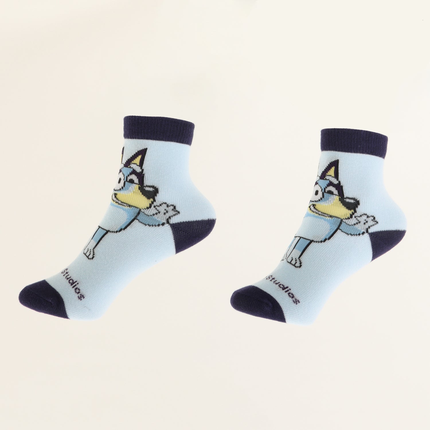 Tripack Calcetines Niño Celeste Personaje Bluey