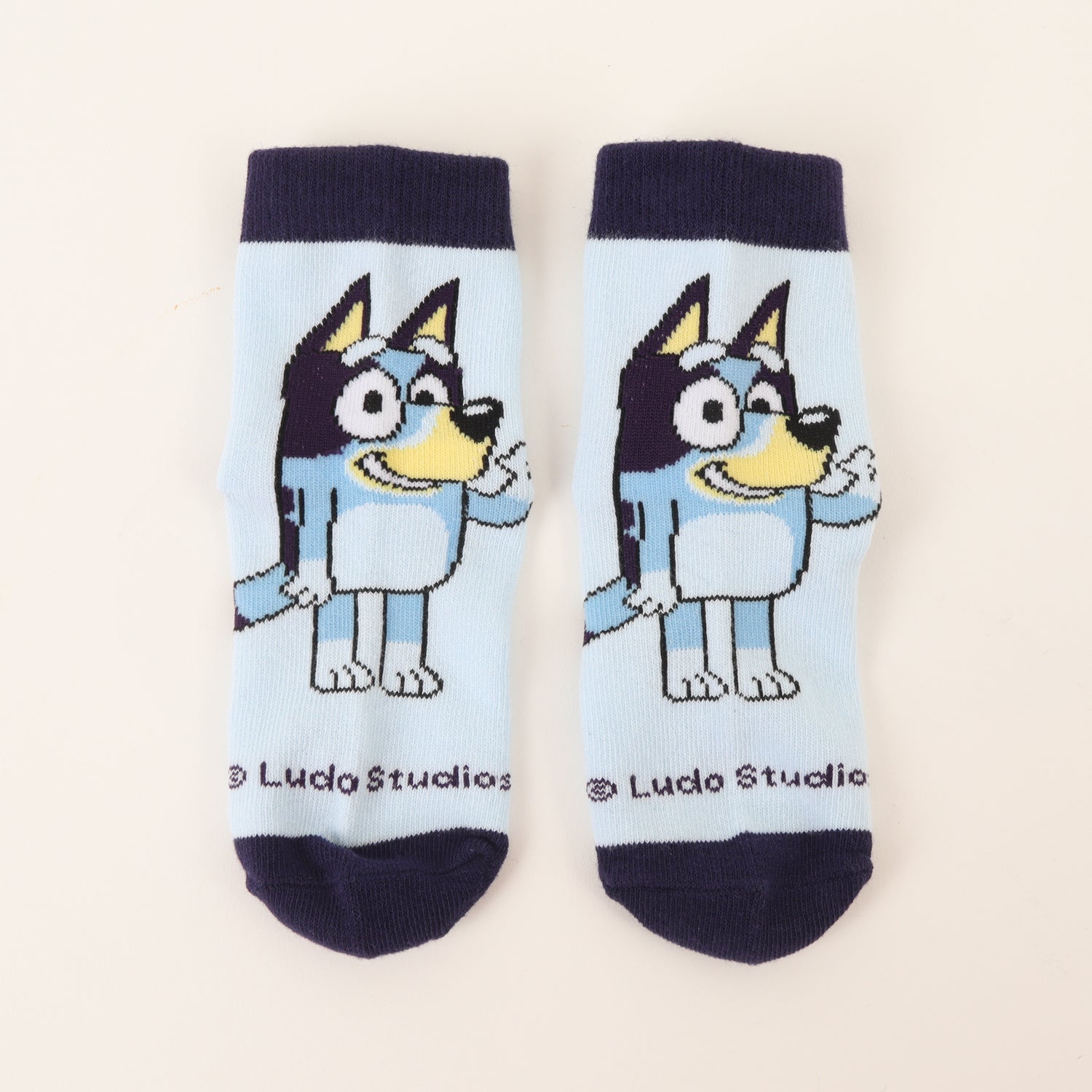 Tripack Calcetines Niño Celeste Personaje Bluey