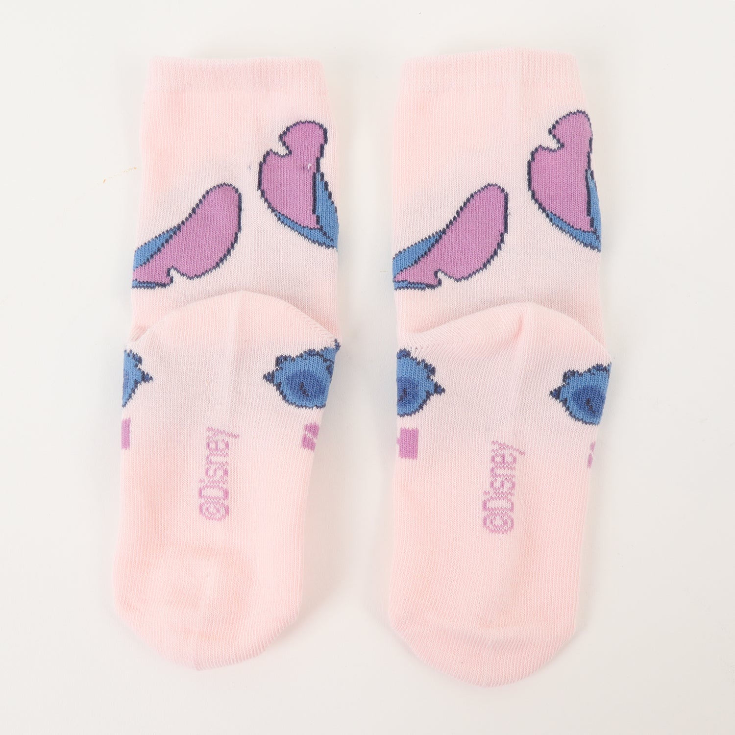 Tripack Calcetines Niña Rosado Varias Poses Stitch Disney